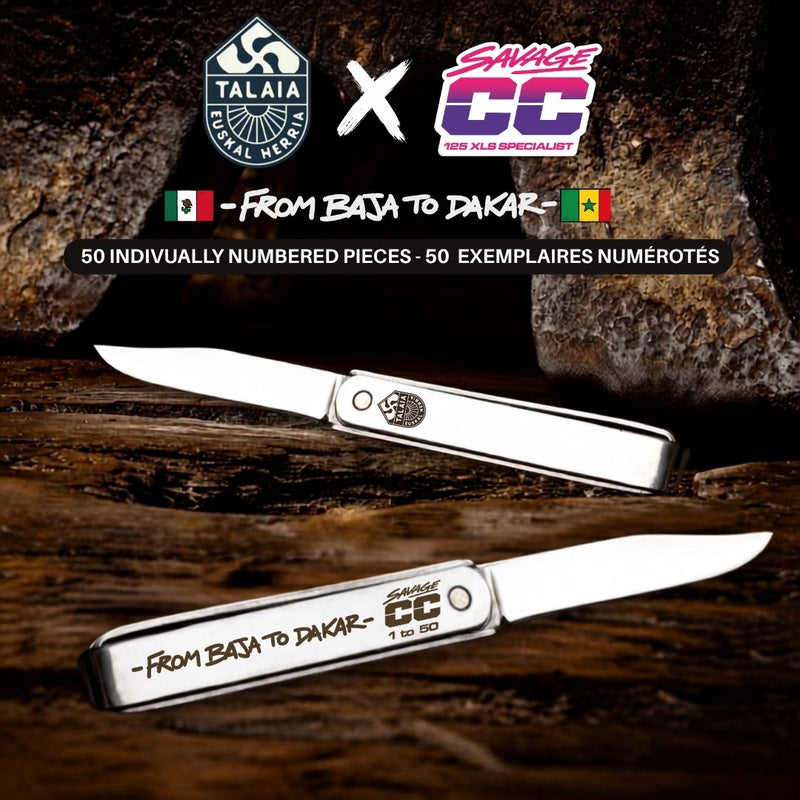 Couteau TALAIA x SAVAGE CC + Live Race Whatsapp