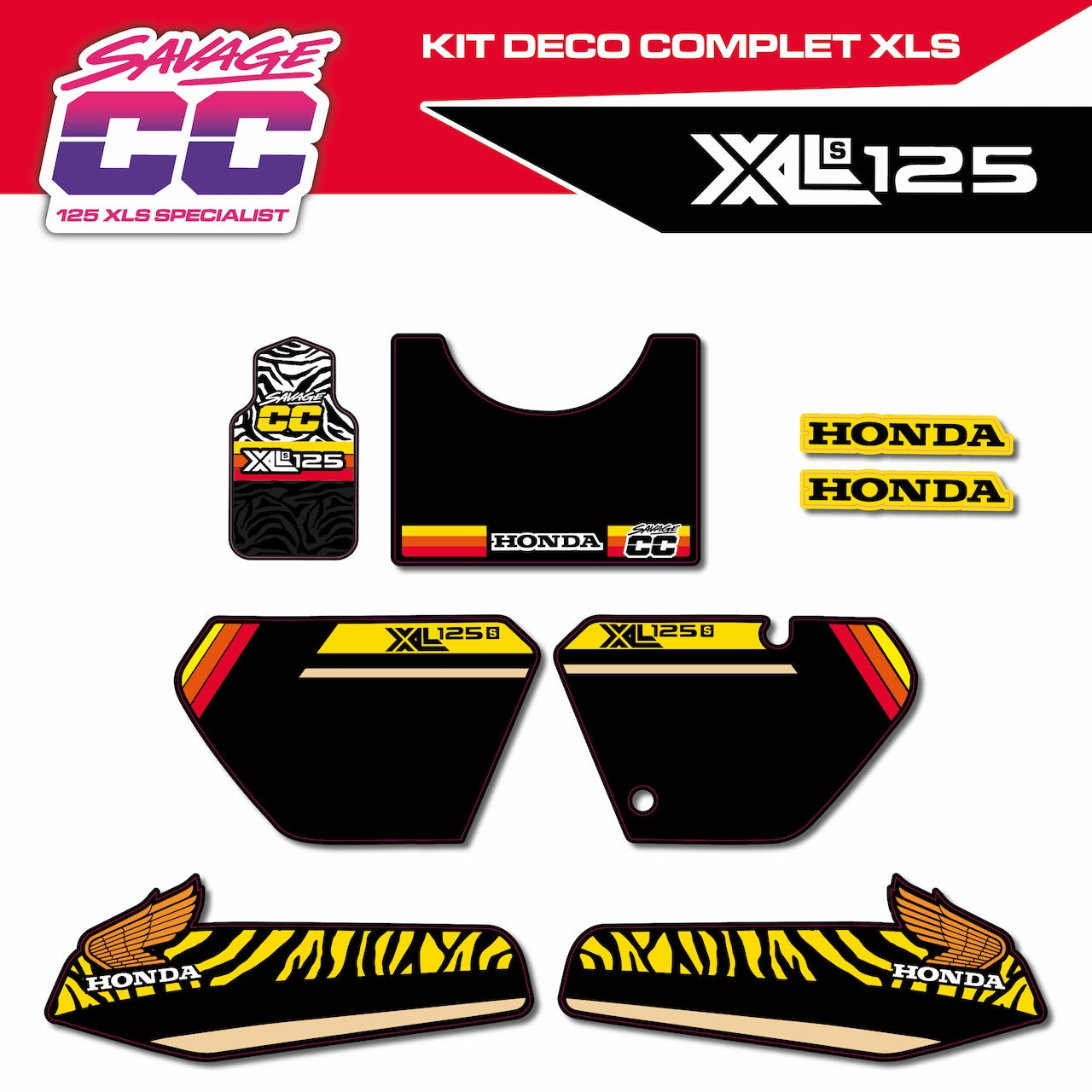 KIT DECO ZEBRA - 125 XLS / XR